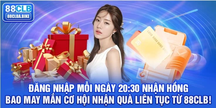 Đăng Nhập Mỗi Ngày 20:30 Nhận Hồng Bao May Mắn